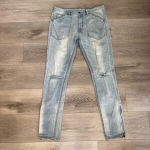 Number (N)ine distressed skinny jeans